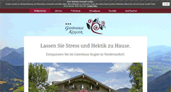 Desktop Screenshot of gaestehaus-kogler.de