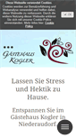 Mobile Screenshot of gaestehaus-kogler.de